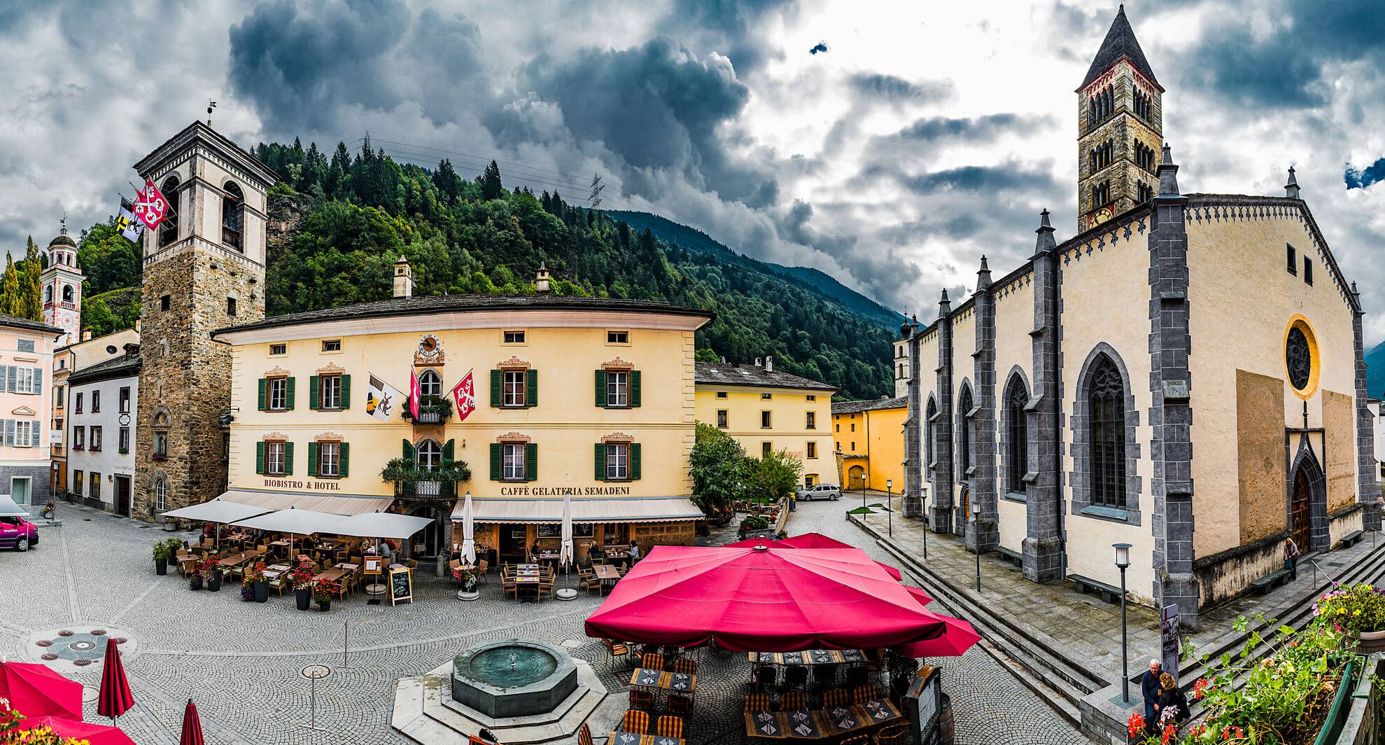 The Three Towers of Poschiavo